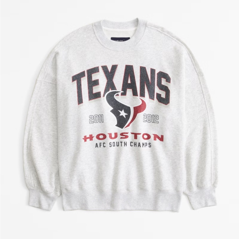 Abercrombie and Fitch NFL Texans Crewneck Sweatshirt
